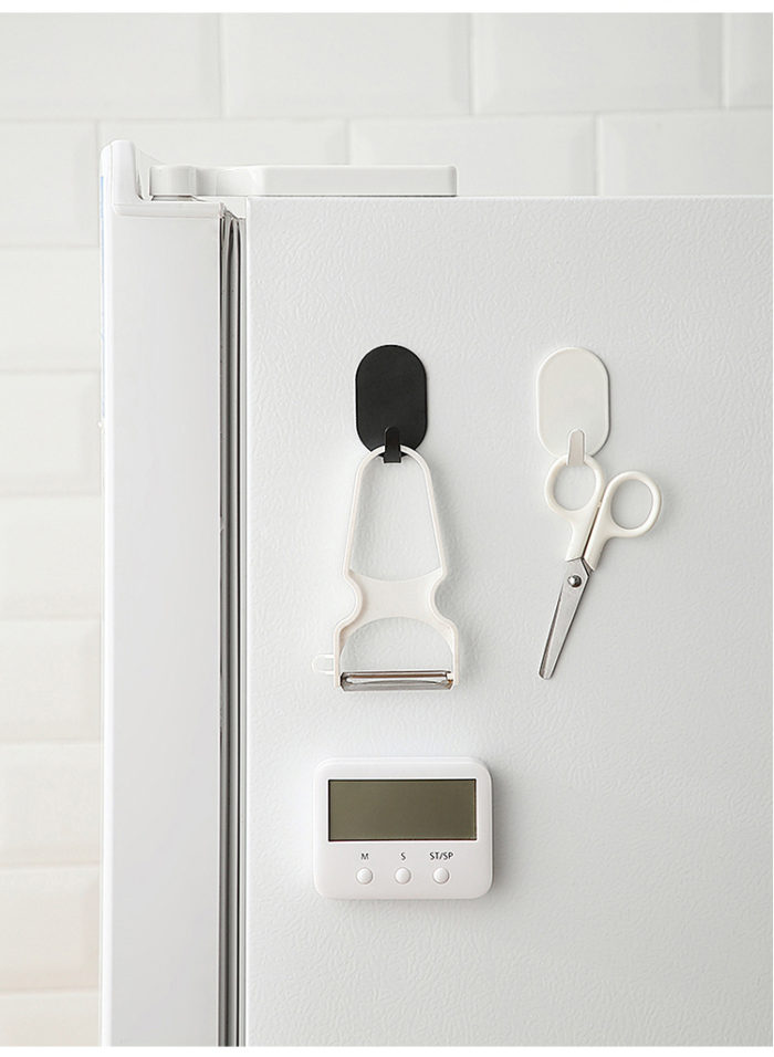 Biglotstore Adhesive Wall Hooks Black 8 Pack - Image 3