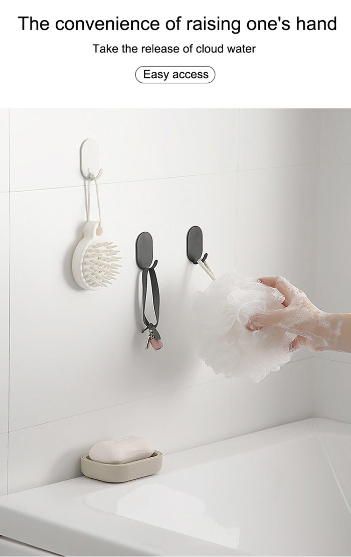 Biglotstore Bathroom Door Hooks Matt Black - Image 4