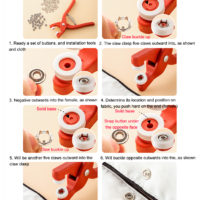 Snaps Buttons with Fastener Pliers Press Tool Kit - Image 4