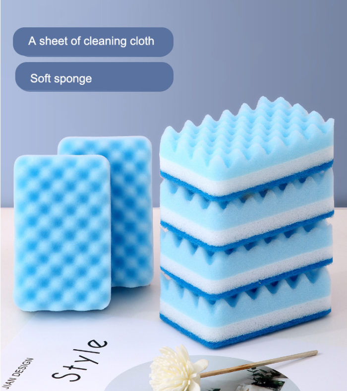 Biglotstore Dishwashing Sponge, Blue 6 Pack